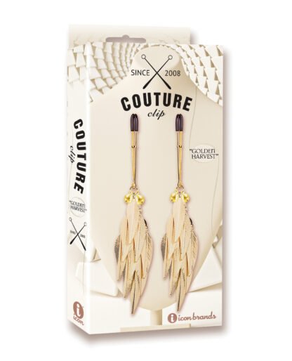 Couture Clips Luxury Nipple Clamps - Golden Harvest
