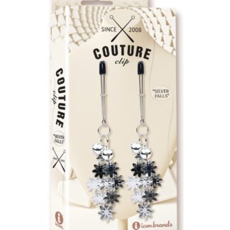 Couture Clips Luxury Nipple Clamps - Silver Falls
