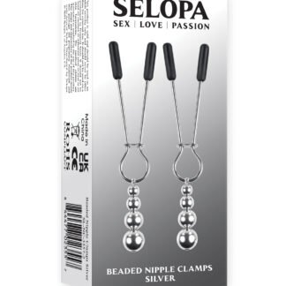 Selopa Beaded Nipple Clamps - Silver